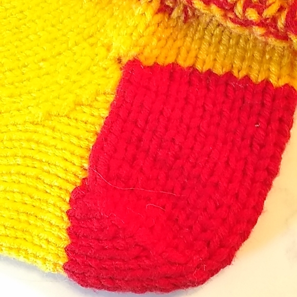 Handknitted Slippers/House Socks, Size X-Large - Picture 3 of 4